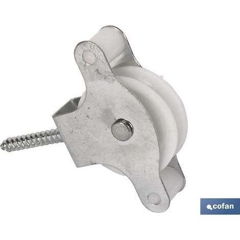 Puleggia a 2 unità con bullone a vite 40 mm