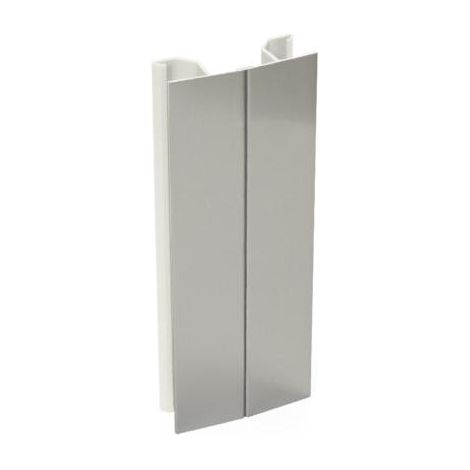 Angulo flexible para zócalos Plasline - 180mm / Anodizado satinado