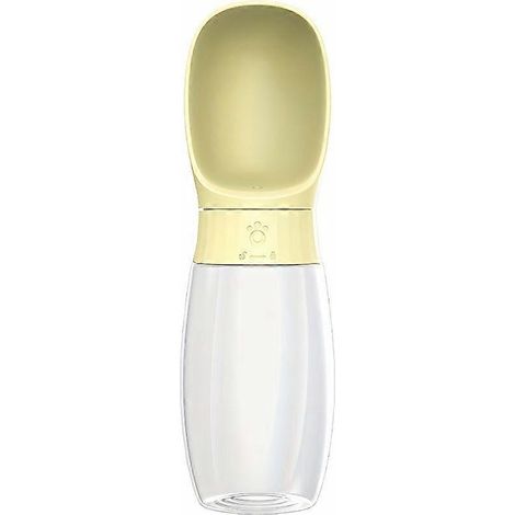 Botella de agua para perros, vaso portátil a prueba de fugas con cierre de seguridad giratorio y tapa con forma de huella de pata, libre de BPA para paseos al aire libre. (1/5)