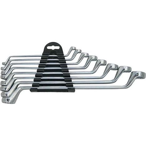 Schlüsselsatz Strend Pro HR32581, 8-teilig, Cr-V, 6-22 mm, Ring, 75° gebogen
