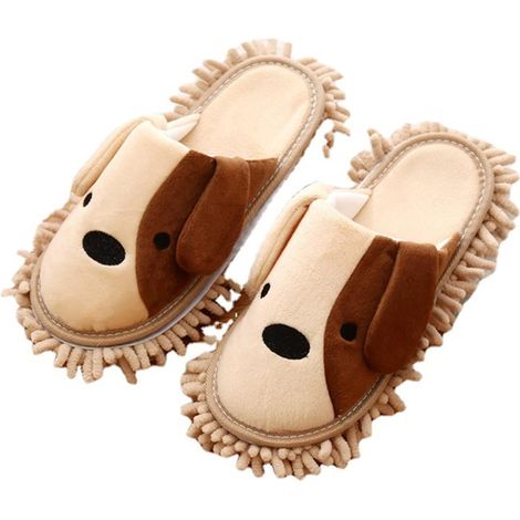 Pantoufles Nettoyage Sol VadrouillePantoufles Vadrouille Nettoyage SolsMicrofibre RéUtilisables ChaussonsOutil De Nettoyage Cheveux SaletéPoussièRe (1/5)