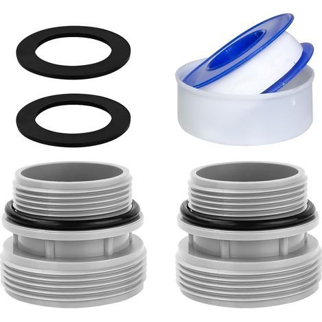 Schlauchadapter für Schwimmbadpumpen, 40 mm auf 1,5 Zoll Schlauchwechseladapter-Set, Schwimmbadadapter, 2er-Pack (1/5)