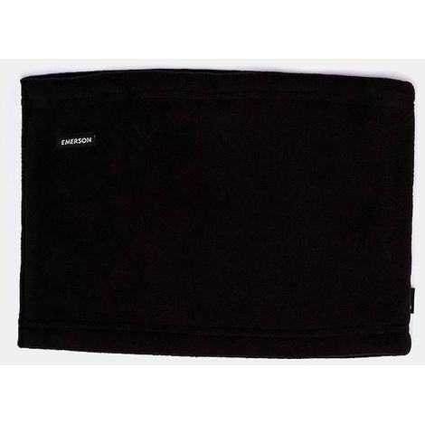 Écharpe de sport unisexe, noire, 20 cm, 100 % polyester (1/2)