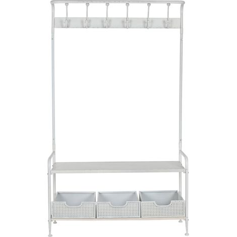 Recibidor Metal 110X36X186 Blanco (1/5)