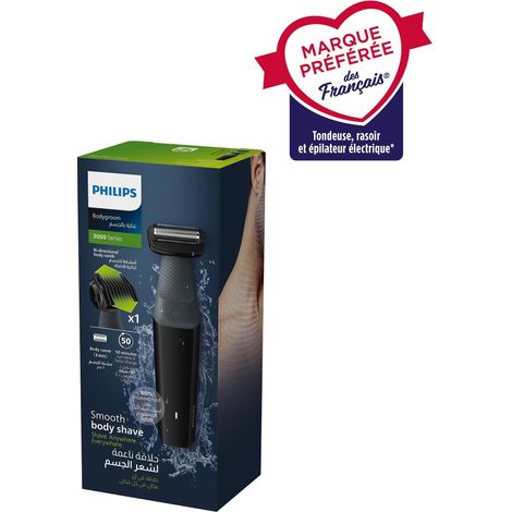 Tondeuse corporelle - PHILIPS - BG3017/01 - 5 W - 50 min - Étanche - Gris (1/5)