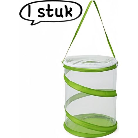 1 Cage d'élevage - Seau d'extérieur portable pour enfants - Cage à papillons - Cage à insectes - Seau de rangement - Cage à plantes - Cage d'observation - Vert (1/5)
