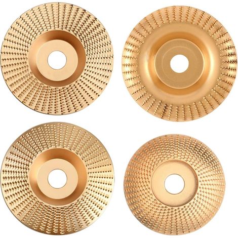 Disque Meuleuse Bois - Carbure De Tungstène - Pour Façonnage Meulage Et Découpe - Compatible Meuleuse Angle 115 mm Ou 125 mm - 4 Pièces