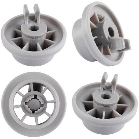 Ensemble de roulettes universelles pour lave-vaisselle (8 pièces), adaptées aux paniers inférieurs des lave-vaisselle de marques telles que Bosch, Siemens et Nex. (1/3)