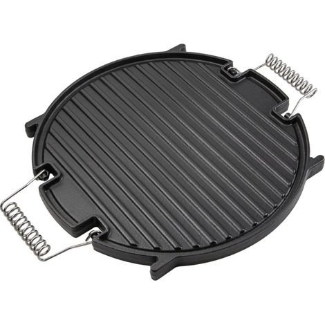 Primaster Gusswendeplatte mit Griffen Ø 30 cm Grillpfanne/- platte