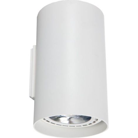 Wandleuchte 2flmg Weiß Aluminium
