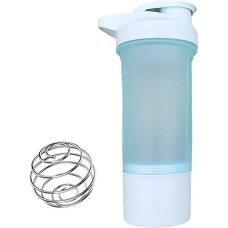 Bouteille shaker pour protéines de 500 ml, bouteille de mélange bleue, bouteilles d'eau de sport pour l'entraînement, bouteilles d'eau de fitness (1/4)