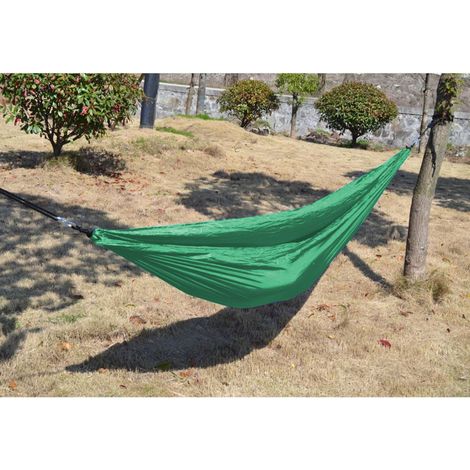 BURI Camping-Hängematte Travel Hängesessel Hängestuhl Hängeschaukel Relax Gartenliege - grün (1/2)