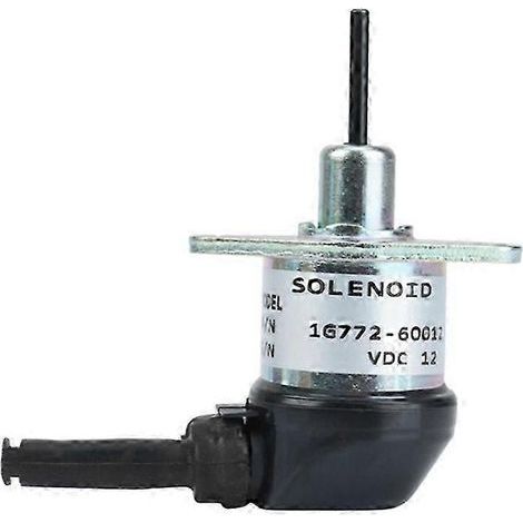 Électrovanne d'arrêt de carburant 12 V 1G772-60014 1G772-60012 pour moteurs V2607, V3300, V3600, KX057-4 et M6040F (1/5)
