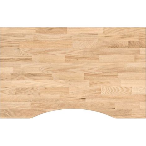 Dessus de bureau Dessus de table Plateau de table non traité bois massif de chêne rectangulaire (1/5)