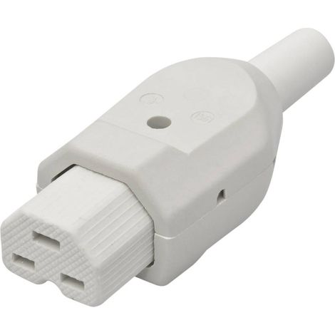 Kalthoff 156106 Connettore di alimentazione Presa dritta Tot poli: 2 + PE 16 A Bianco 1 pz.