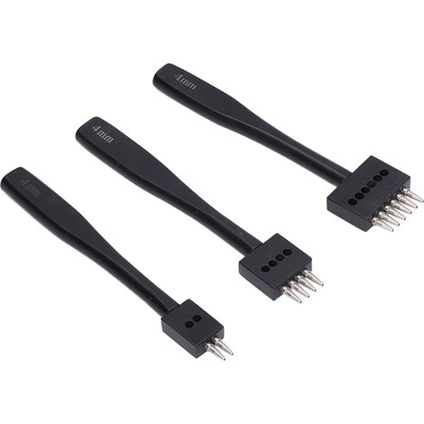 Outil en cuir amélioré, poinçon noir 4 mm (1/5)
