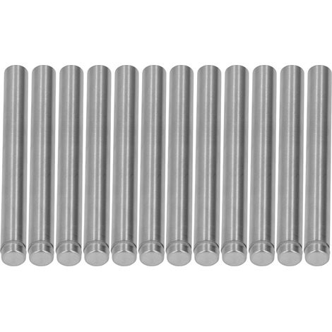 12 Vis de fixation pour panneaux, clous publicitaires en acier inoxydable, supports muraux à visser, 12x120 mm, lot de 12 pièces. (1/5)