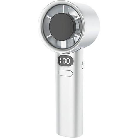 1 Ventilateur portable, affichage numérique, batterie 2000mAh, ABS, pour voyage bureau extérieur (1/5)