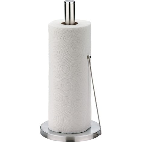 Soporte vertical para rollos de 33,5 cm, de acero inoxidable mate, para rollos gruesos, para cocina. (1/4)
