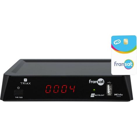 RECEPTEUR SATELLITE THR 7620 FRANSAT (EUTELSAT 5° OUEST) + CARTE FRANSAT