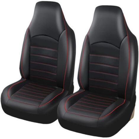 Classique Housses de Siège de Voiture Avant Universelle, Housse de Sieges Auto Couvre Siege Auto Avant, Rouge (1/4)