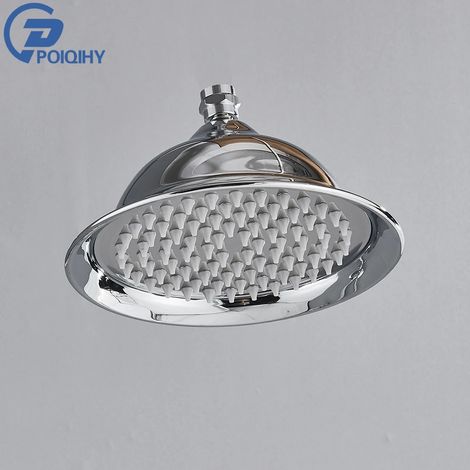 Pommeau de douche effet pluie en laiton doré (Chrome 03 - Taille : 20 cm) - Accessoire de douche en laiton antique (1/5)