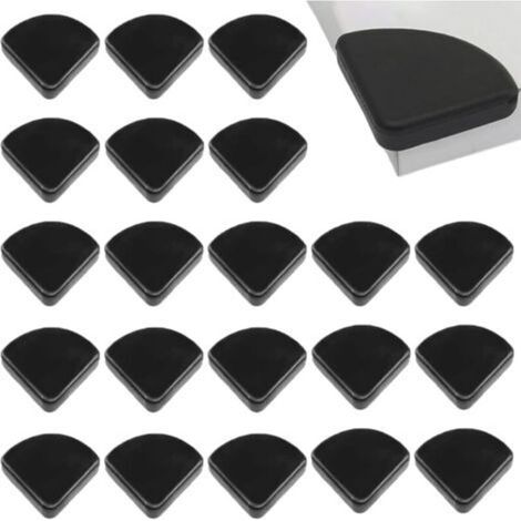 50 Stück Eckenschoner für Babytische, Tischeckenschutz, Möbeleckenschoner, Tischeckenschützer (Schwarz) (1/5)