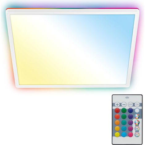 LED Panel 42x42 cm - 22W, 3000lm, dimmbar, Fernbedienung, CCT, RGB, weiß