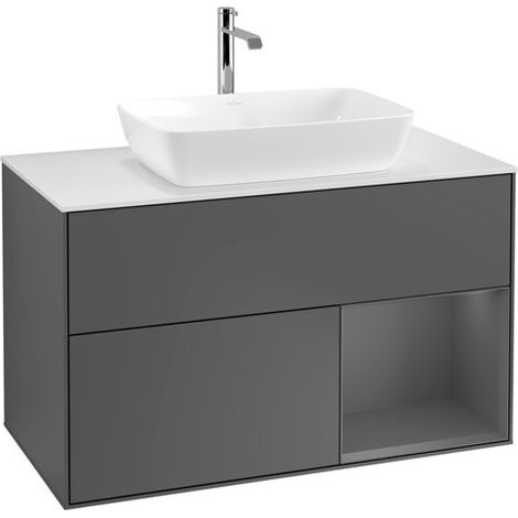 Villeroy & Boch F781GKGK meuble-lavabo Finion F78 (1/2)