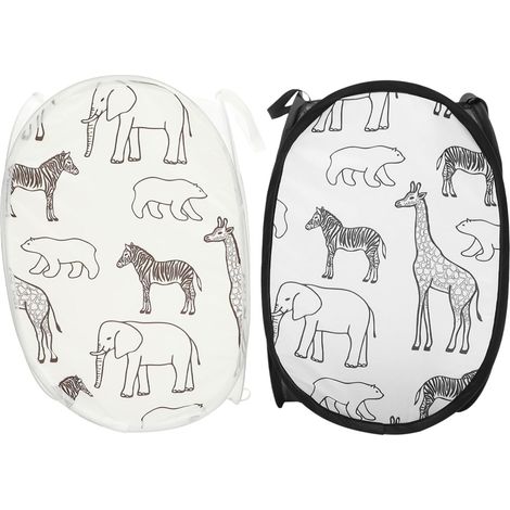 YMYNY 2 Stück Wäschesack aus Netzgewebe, Wäschekorb aus Netzgewebe, zusammenklappbare Wäschekörbe, großer Korb, Wäschesammler, faltbarer Polyester-Netz-Organizer, faltbarer Korb (1/5)