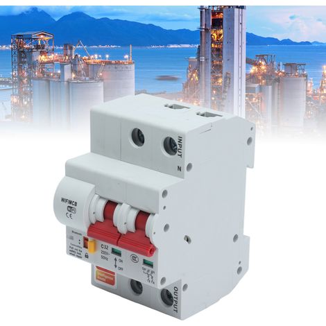 Intelligenter 2-poliger Schalter mit Fernbedienung, WLAN und Bluetooth, 32-A-Leistungsschalter (1/5)
