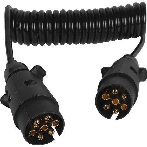 Câble d'extension de remorque 7 Broches 2,5 m Câble de remorque 7 Broches avec Prise de remorque vers Prise 12 V pour remorque, Camion, Bateau (1/5)