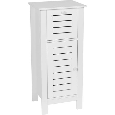 Unterschrank 1 tür 1 schublade mdf - santorin - Tendance