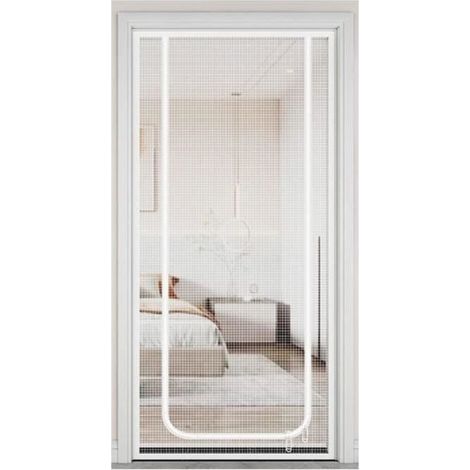 Cat Door Mosquito Net - 90x210cm - White - Self-Adhesive - Insect Proof