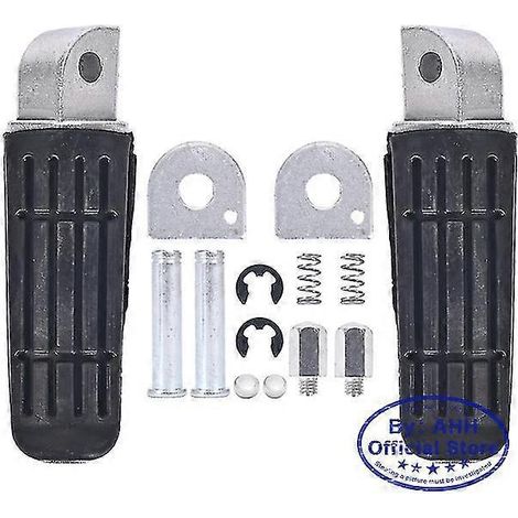 Paar klappbare Fußrasten aus Aluminiumlegierung, rutschfest, schwarz, CNC-gefräst, für Yamaha FZ6N – hinten (Paar) (1/5)