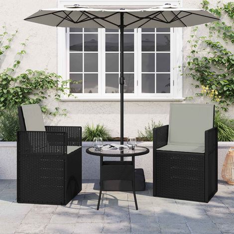 vidaXL Coussins de siège et de dos 2 pcs Gris clair 47 x 45 x 2 cm (1/5)