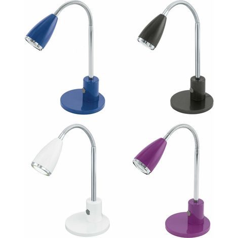 Lampada Tavolo Studio Fox 32 cm 1 x 3W Gu10 Led Acciaio (1/5)