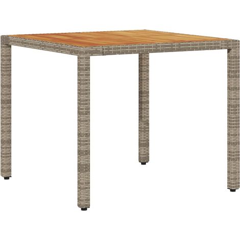Maison Exclusive - Gartentisch mit Akazienholz-Platte Grau 90x90x