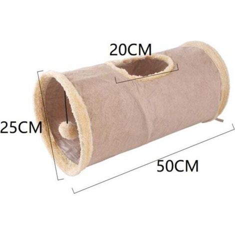Tunnel pour Chat, Tunnel Lapin, Tunnel Pliable pour Chat avec 1 Trous, pour Chats, Lapins, Pliable Jeu pour Les Chats Lapins Chiens Cochons d'InAnimaux Compagnie
