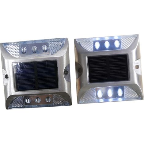 Balise Solaire Clous De Route à Led Ip68 Étanche Charge Automatique - (1/5)