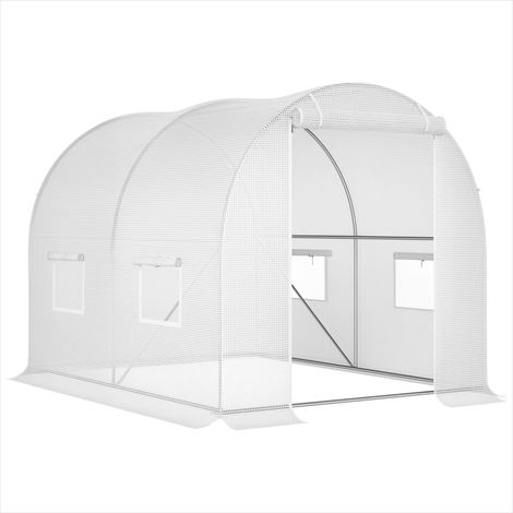 Serre de jardin Serre tunnel de jardin 6 m² acier galvanisé 3 x (1/5)