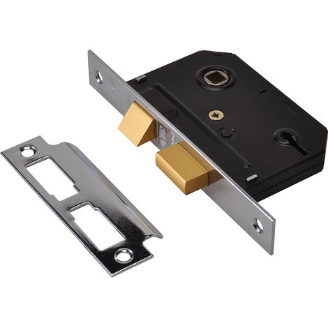 UNION Y-ES-SL-CH-3.0 ES-SL Essentials 3 Lever Mortice Sashlock Chrome 79mm 3in Visi UNNYESSLCH30