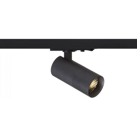 Faretto FORZA per binario monofase nero 230V LED GU10 10W