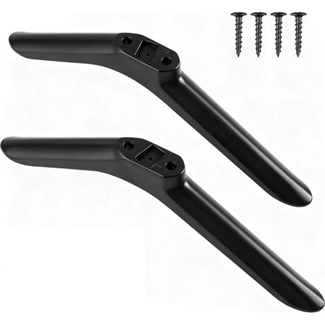 Pied TV Universel Support de Base Stable pour Téléviseur 32 Pouces avec 4 Vis Incluses Installation Simple sur Meuble Solution de Pose pour Salon Chambre Bureau Usage Domestique (1/5)