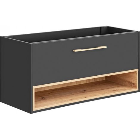 Meuble sous vasque mural - L 120 x P 46 x H 57 cm - Brunei Cosmos - Livraison gratuite