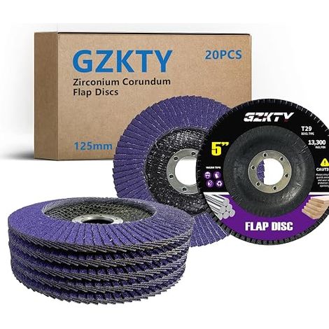 Blade Discs for Angle Grinder, Grit 40/60/80/120, Compatible with Metal/Stainless/Wood, Angle Grinder Accessory (1/5)