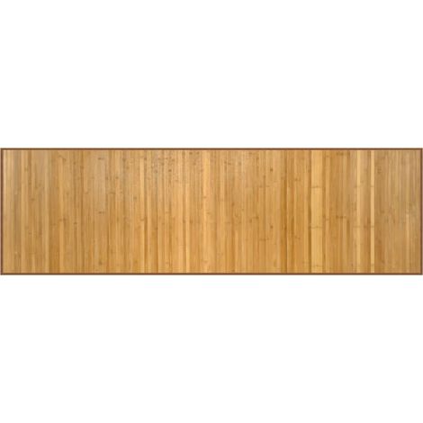 Tapis rectangulaire naturel 60x200 cm bambou (1/5)