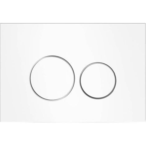 Dispositivo de descarga - VitrA Origin - Vidrio blanco - Doble acción - 6/9 L