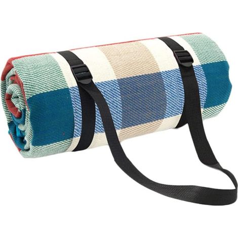 Picnic Blanket Large Picnic Mat with 3 Layers Material,Outdoor Picnic Blankets Beach Blanket with Carry Handle Outdoor Multipurpose Rugs for Picnic,Beach,Camping 200X200cm (1/3)