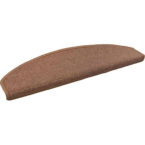 Self-adhesive Stair Mats 15 pcs 80 x 24.5 x 3.5 cm Brown vidaXL